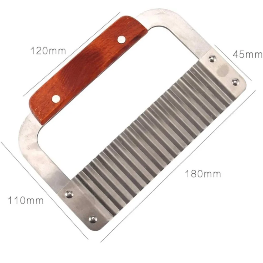 Super Leader‎ Crinkle Cutting Tool One Size Silver Brown